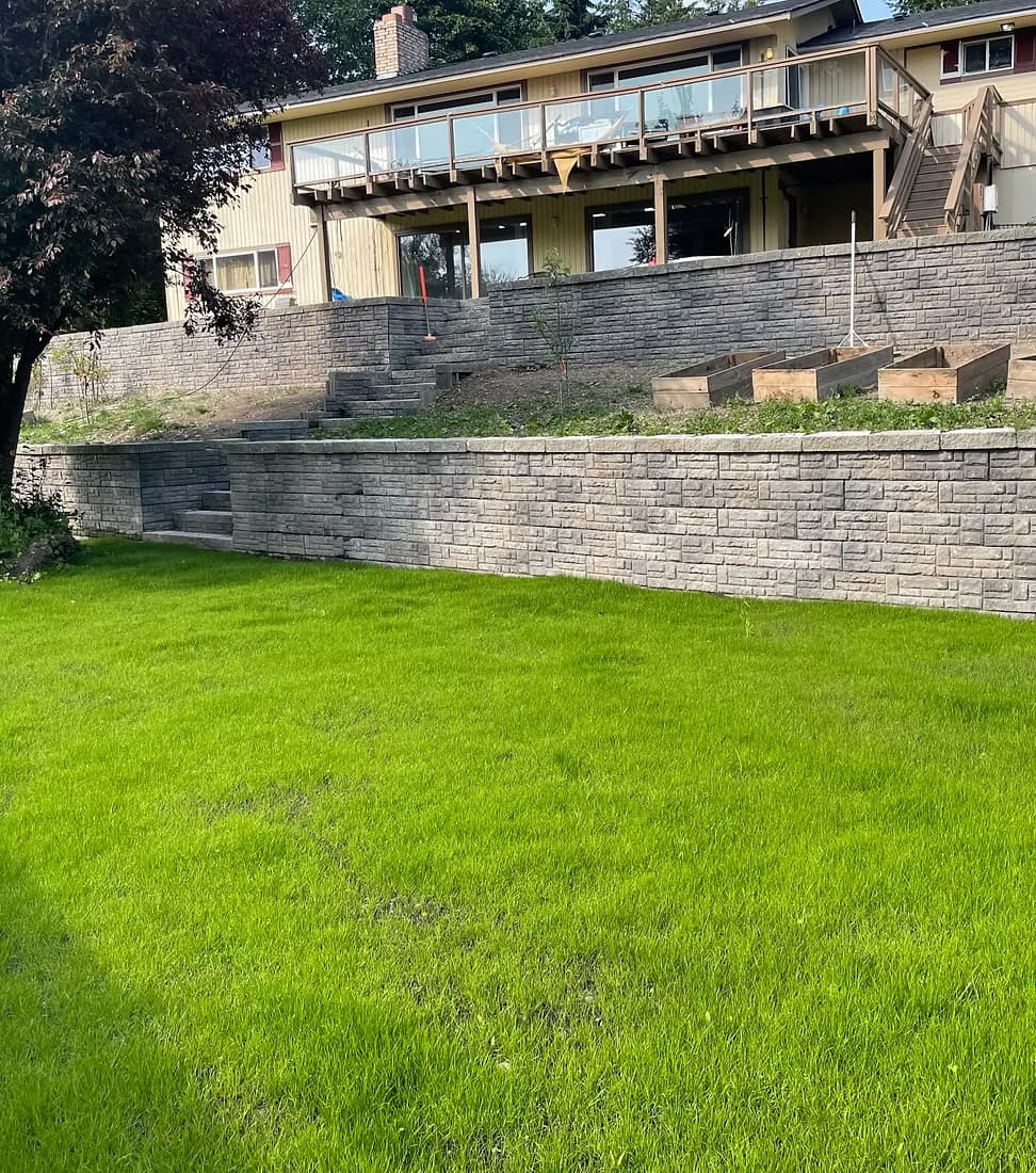 Drainage and site work project on a South Sound property